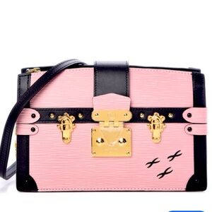 Louis Vuitton Petite Malle Bag Dr Vanity  Bag Epi Pink